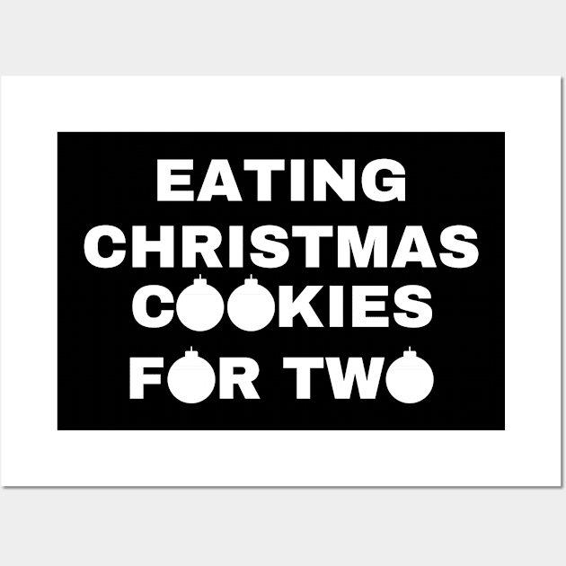 Eating Christmas Cookies For Two Wall Art by Designed By Poetry